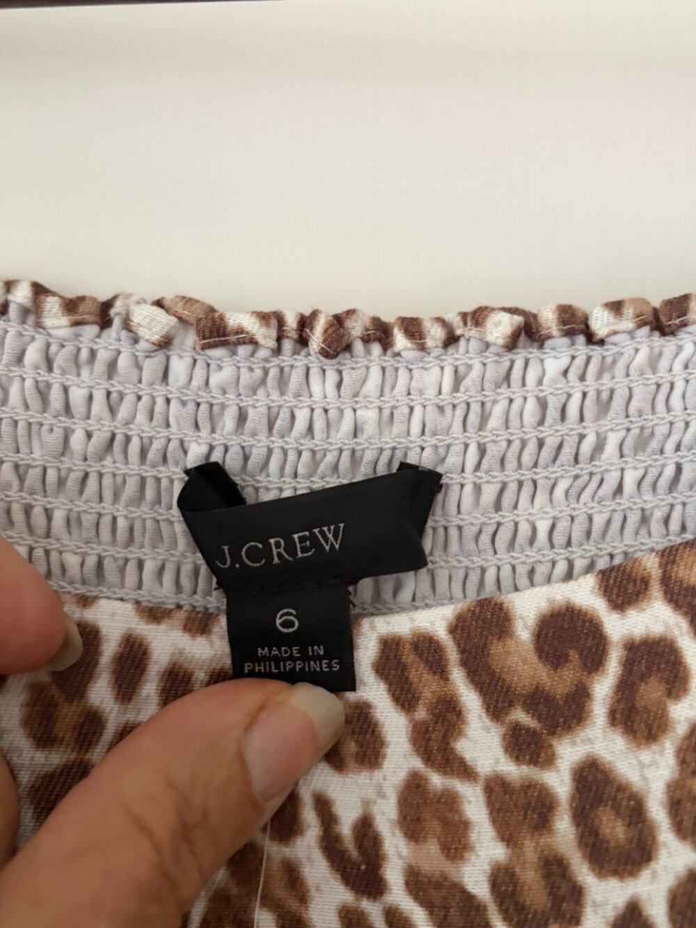 J.Crew Linen-cupro blend mini dress Leopard print Size 6 NWT - Picture 5 of 8